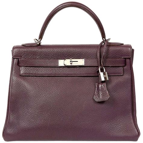 Hermes Canopee Togo Leather 32cm Kelly Bag 